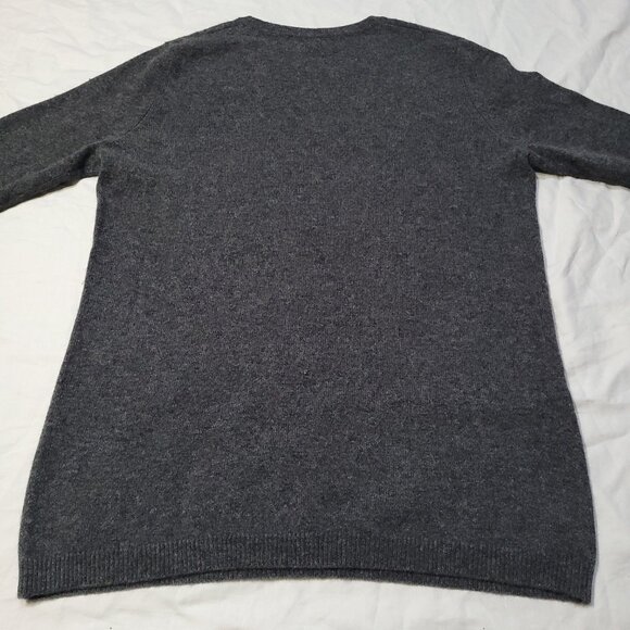 Wyse London Cashmere Sweater Grey Rainbow Cuff Size 2 US 6 - Picture 7 of 12